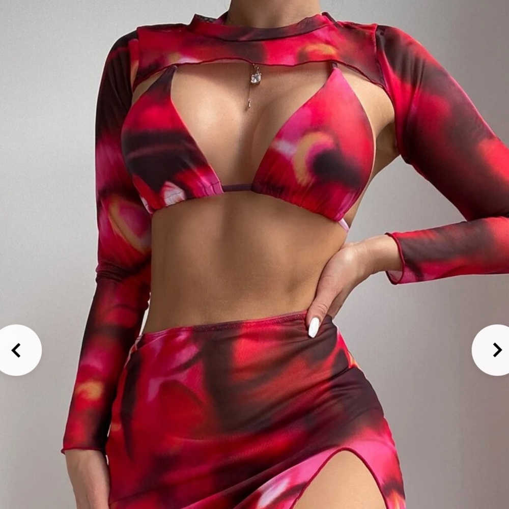 Tie Dye Bikini 4 piece set XL